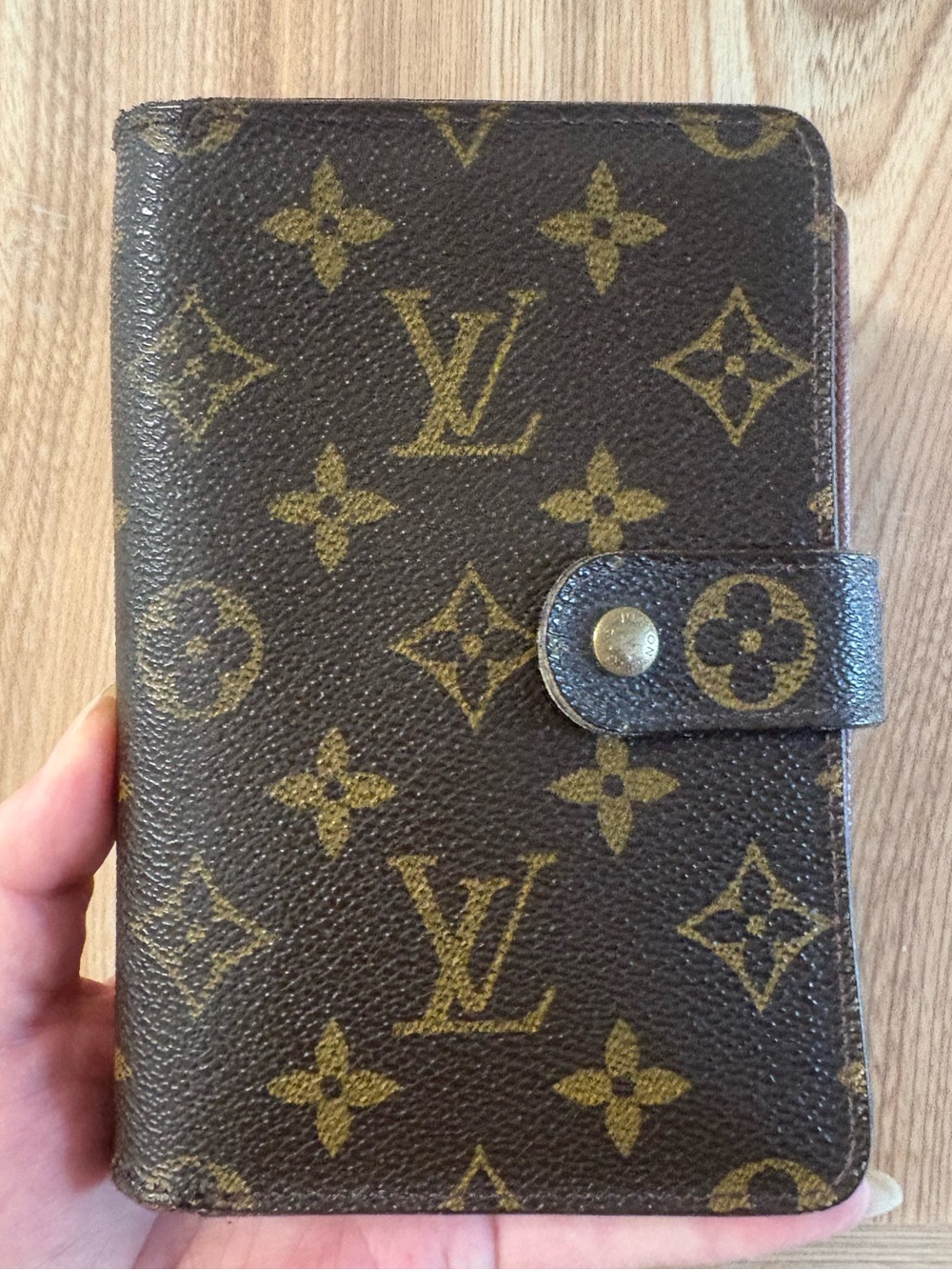 Authentic Louis Vuitton monogram passport wallet